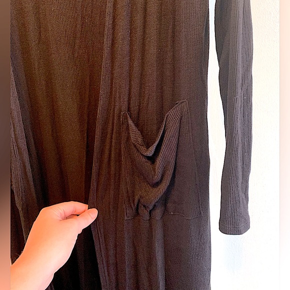 CJLA • Ribbed duster • Black - Picture 3 of 6